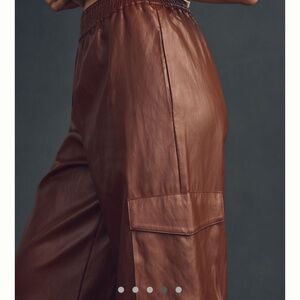 Women's Brown (tobacco) Leather Pants